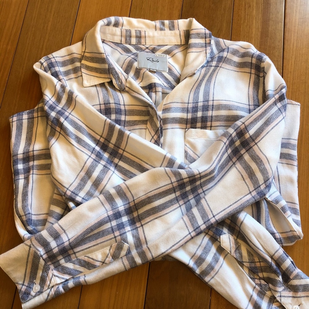 Rails plaid button down